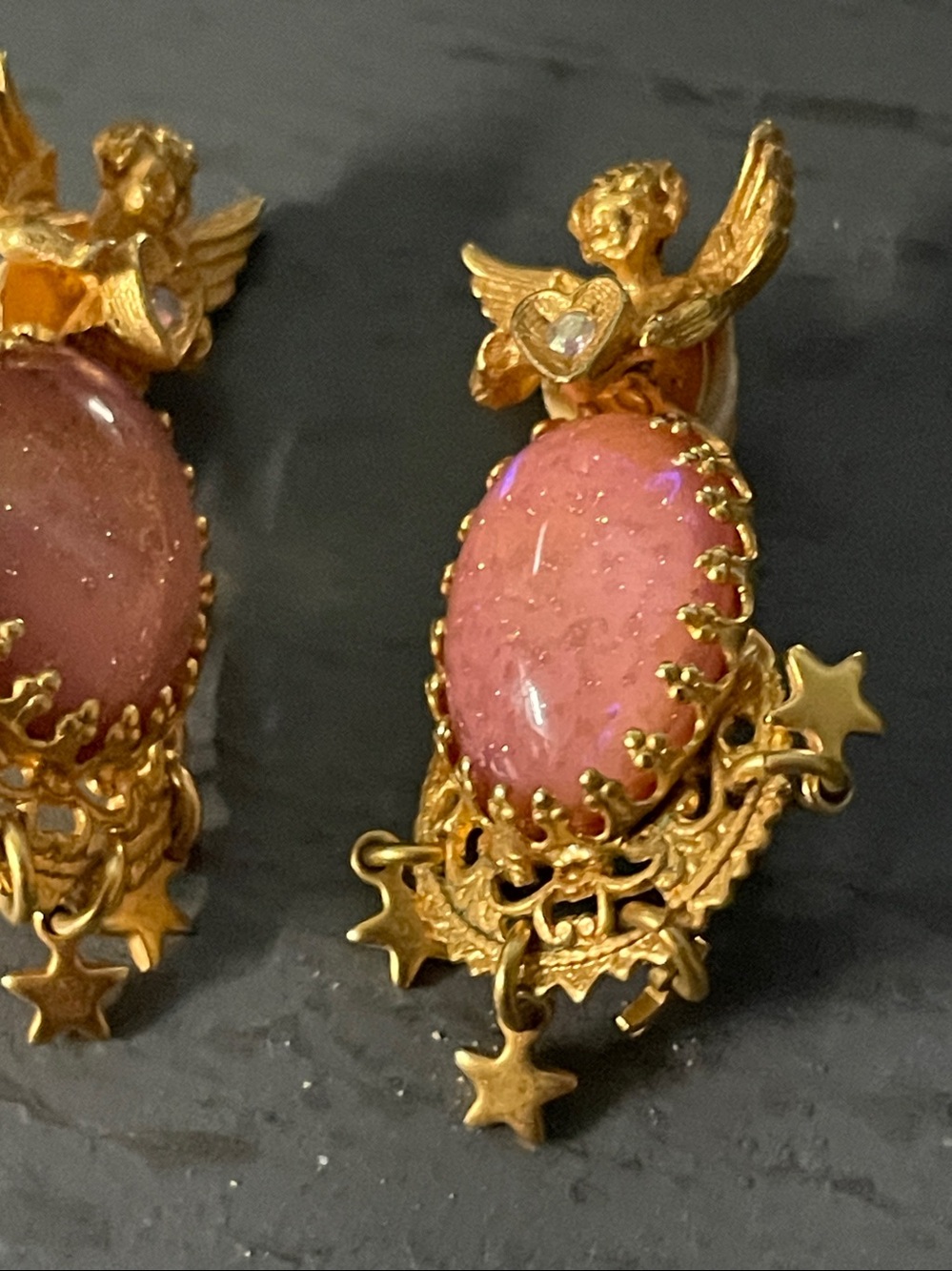 Kirks Folly clip-on earrings